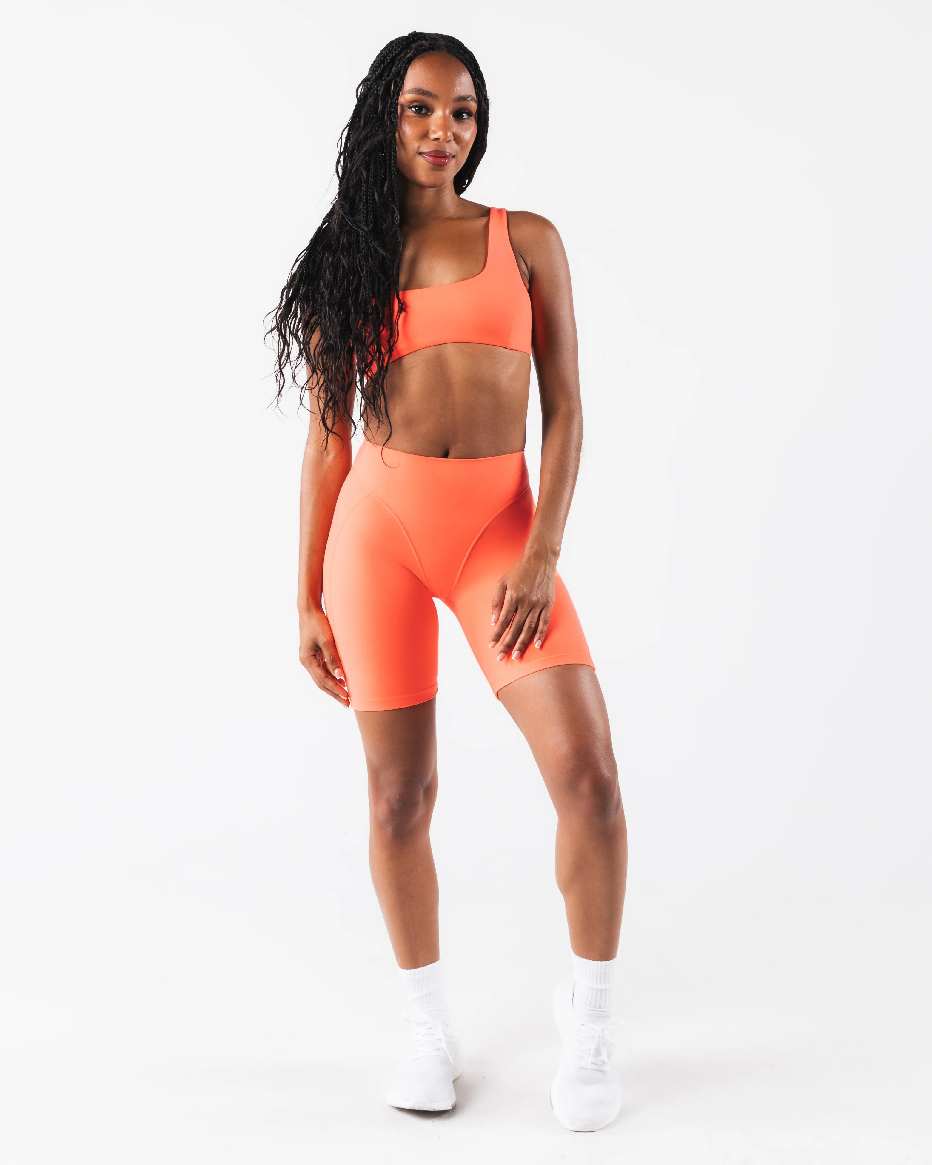 Collared Olivia Sculpt Bra - Heat