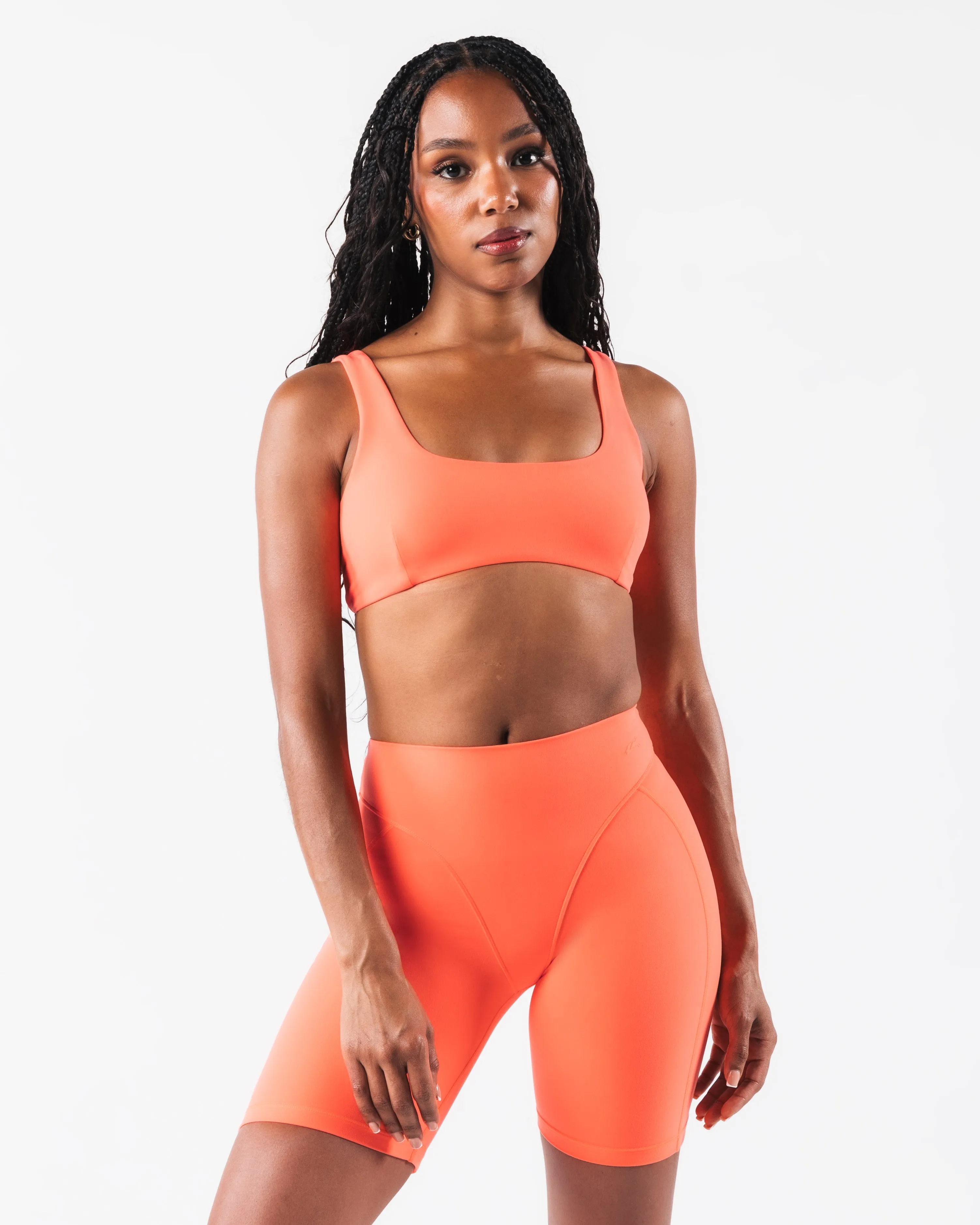 Satin Olivia Sculpt Bra - Heat