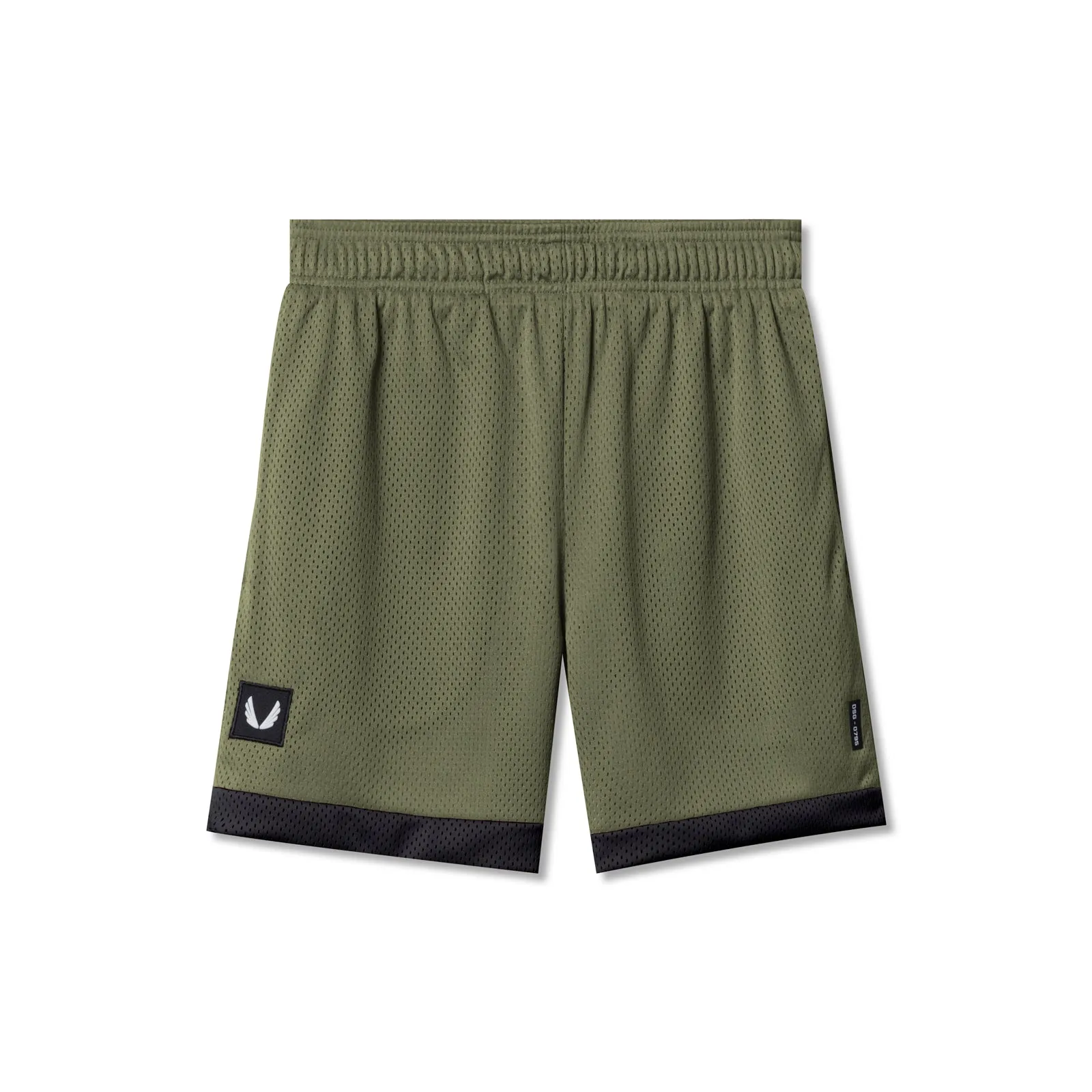 0795. SilverPlus? Mesh Reversible Short - Olive/Black Clean Fabric