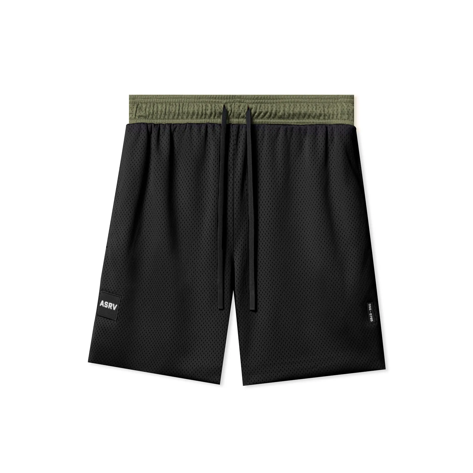 Anti Static Fabric kids wear 0795. SilverPlus? Mesh Reversible Short - Olive/Black