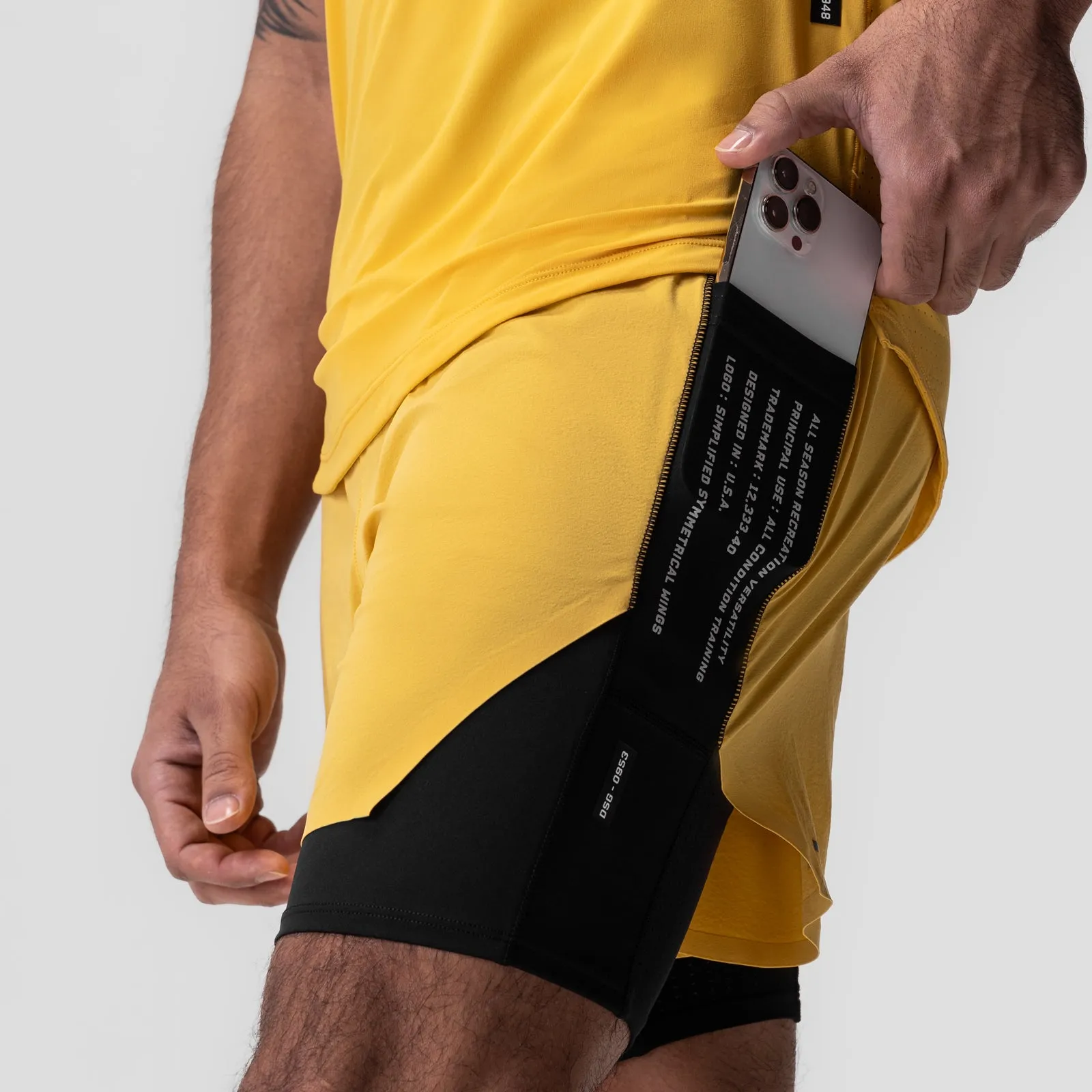 Flexible Mobility 0953. Aerotex? Hybrid Liner Short - Amber/Black