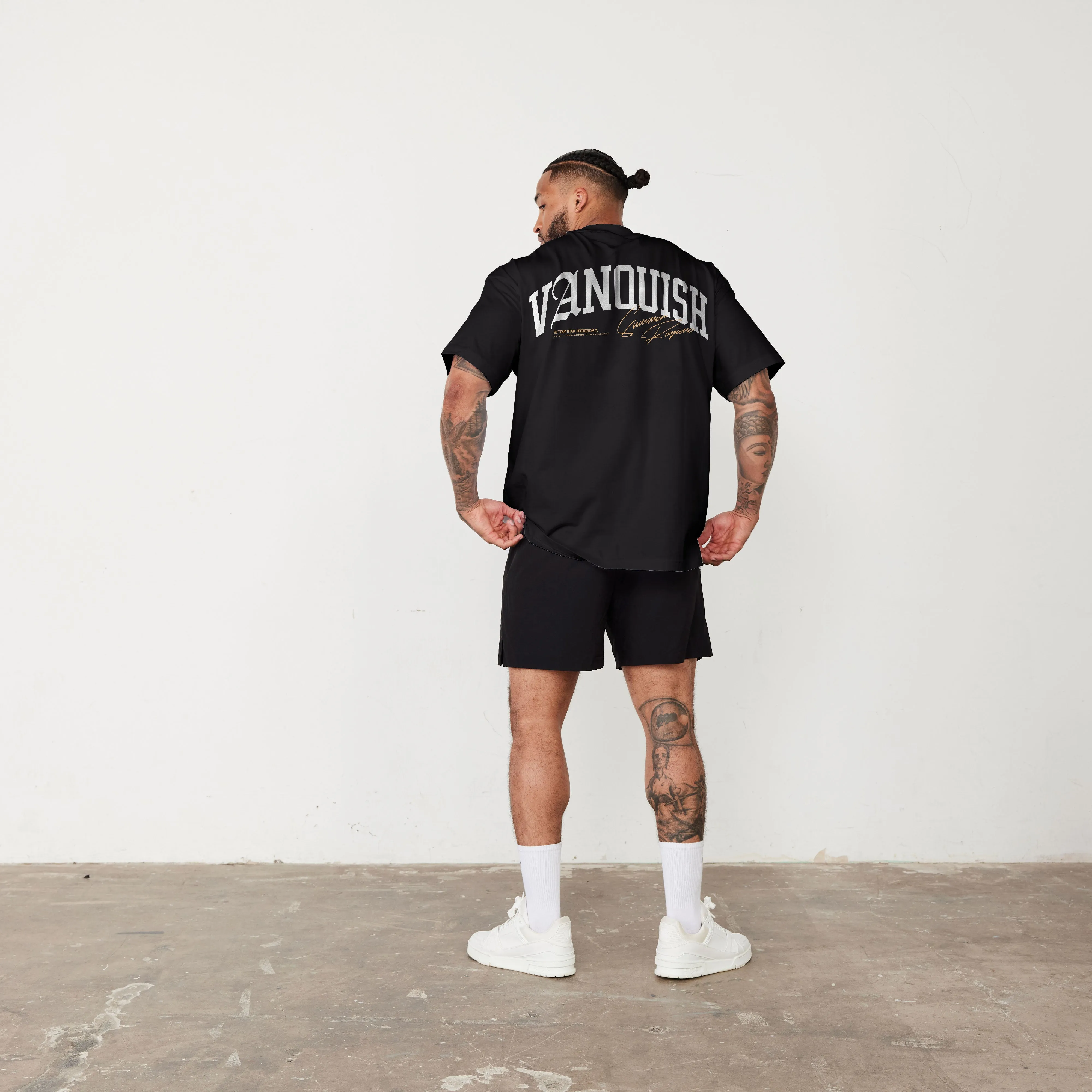 Autumn Wear Vanquish Revolve Summer Regime Black Oversized T Shirt