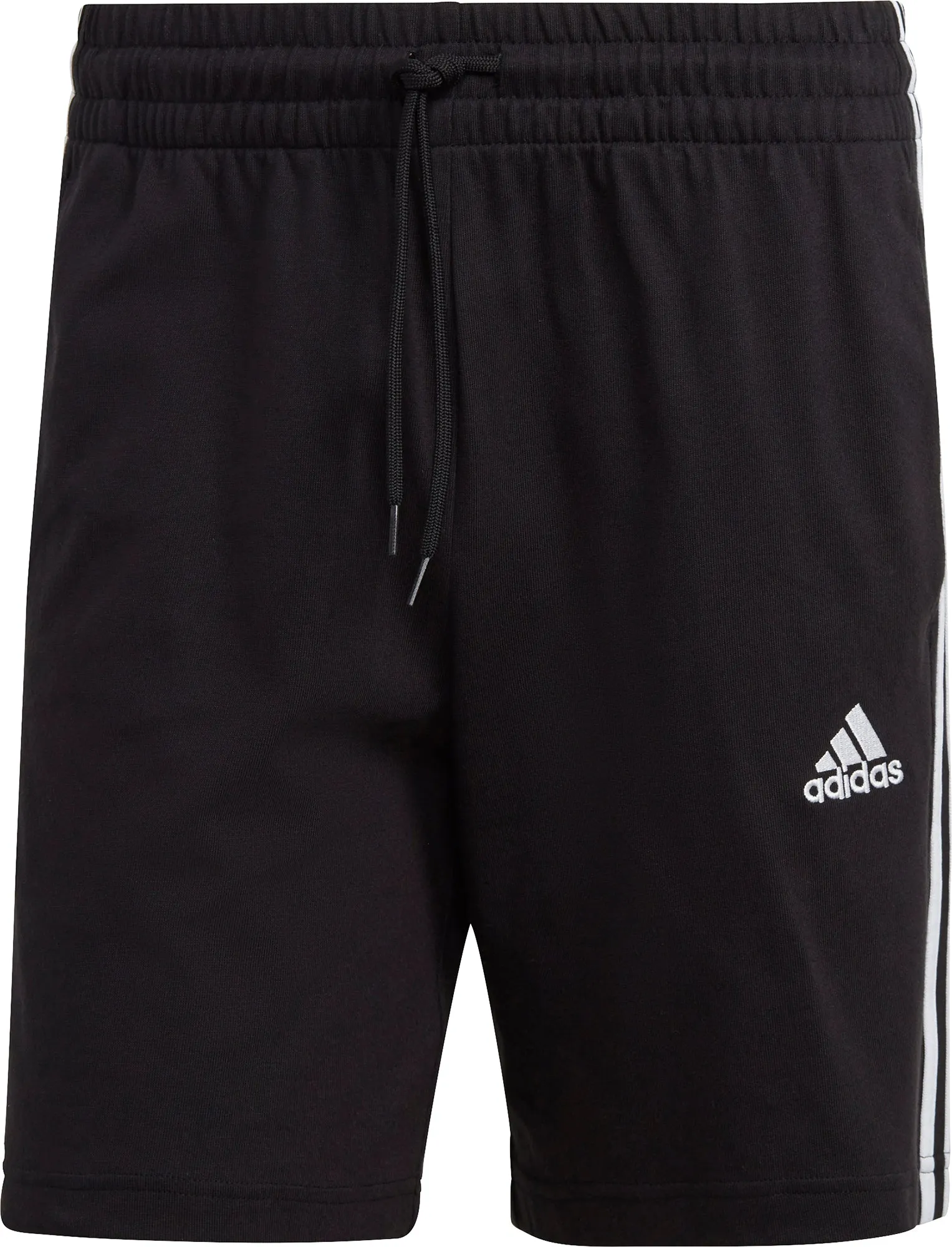 adidas Essentials 3 Stripes 7 Inch Mens Shorts - Black Quick Change Friendly Ergonomic Pattern Cutting