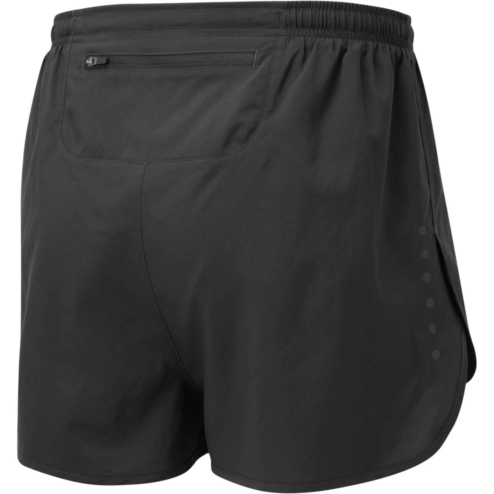 light texture Ronhill Core Racer Mens Running Shorts - Black