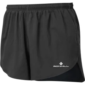 Ronhill Core Racer Mens Running Shorts - Black embroidery work