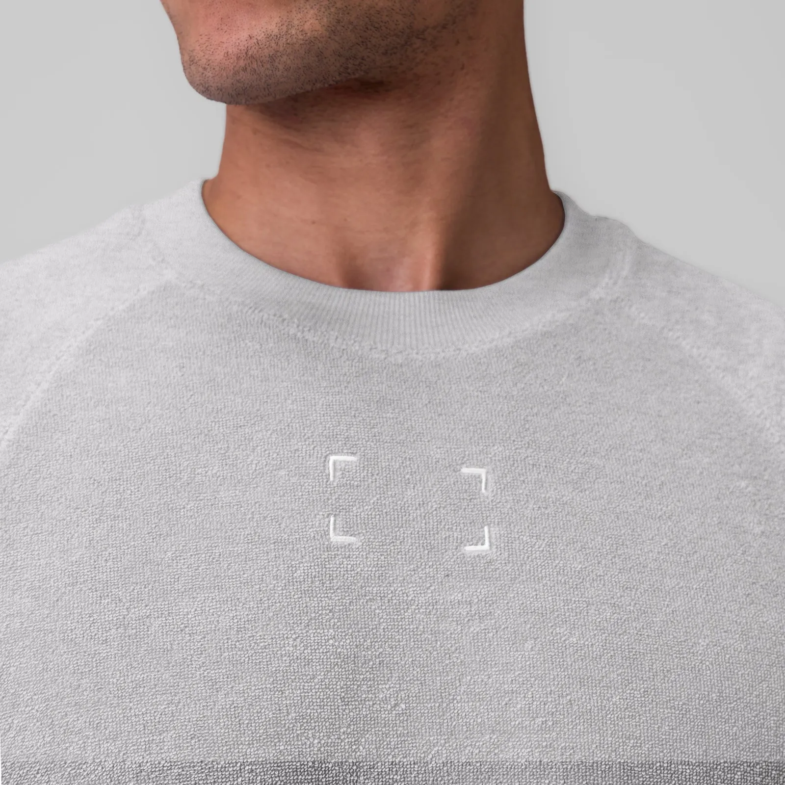 1092. Towel Terry Cutoff - Heather Grey individual users high - frequency use