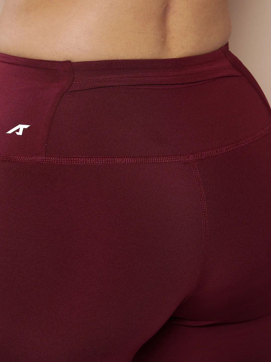 Breathable mesh lining HighRiseWaistband Alcis Women High Rise Active Pant