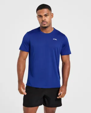 SoftenedNeckline Origin T Shirt - Cobalt Blue