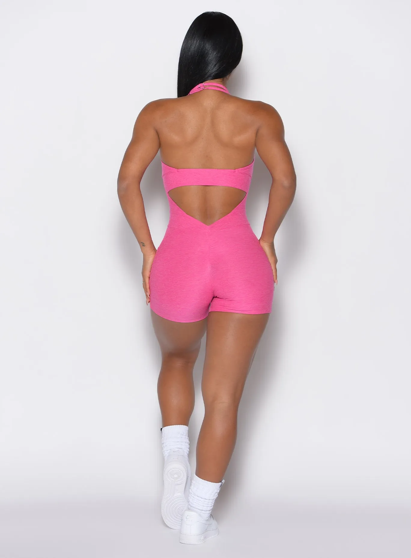Party Night Backless Pocket Bodysuit Short