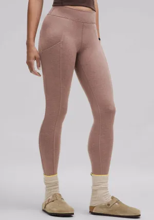 Soft Sueded High-Rise Tight 25" Four Way Cycling Trip Hot Weather
