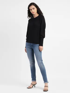 Odor Control Tech Women's 711 Blue Skinny Fit Mid Rise Jeans