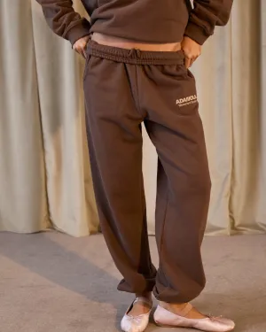 ExtendedSizeRange Reinforced Knees Studio Sweatpants - Mocha Brown