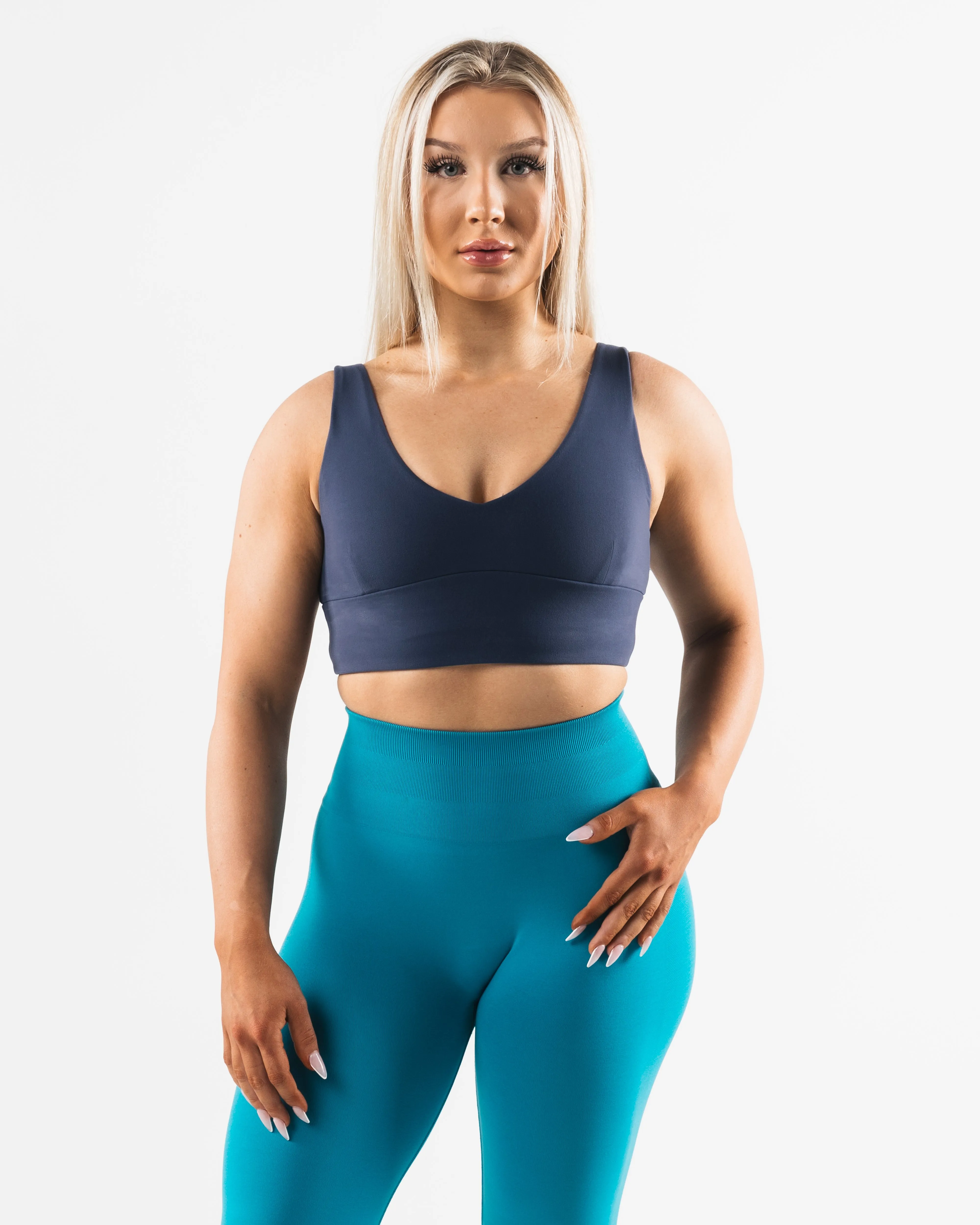 Adjustable Design topstitching Celeste Bra A/B Cup - Nocturnal