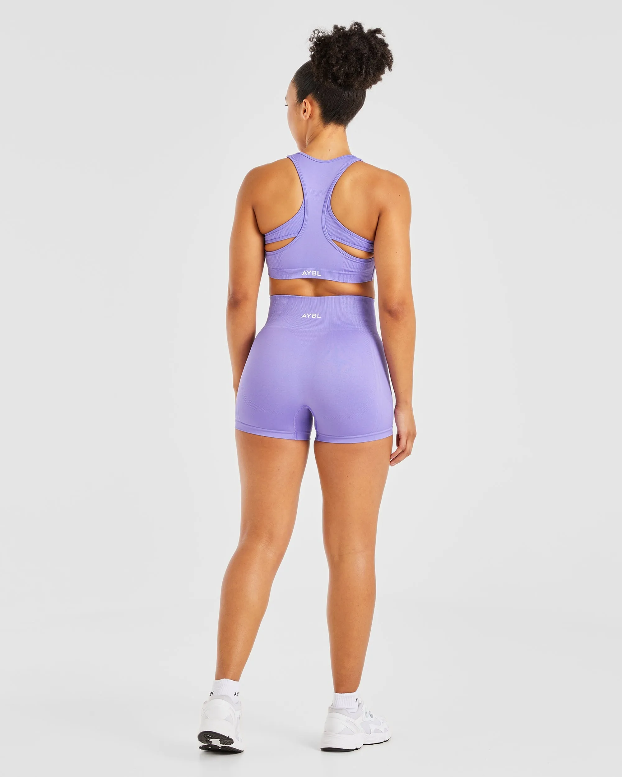 Balance V3 Seamless Sports Bra - Lavender Purple Durable Fabric