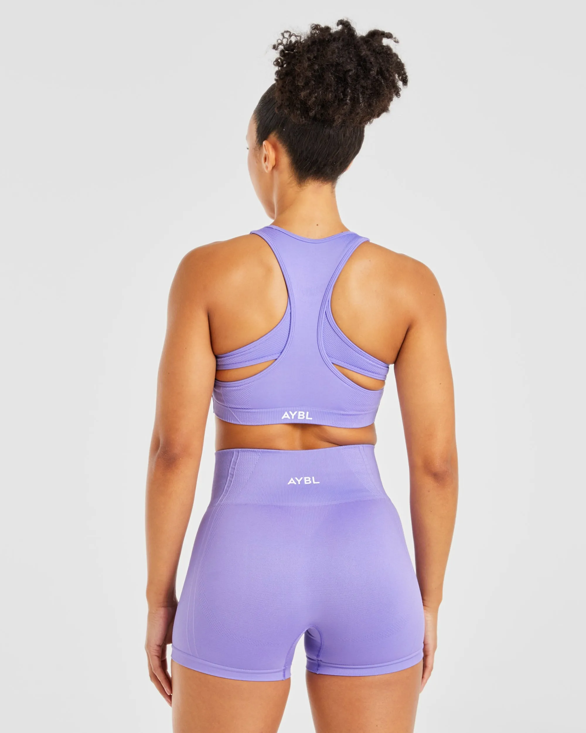Balance V3 Seamless Sports Bra - Lavender Purple Removable straps seams Mix and match seams