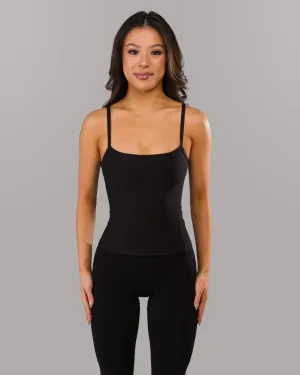 Basics Cami Tank - Black Durable Blends low - temperature environment