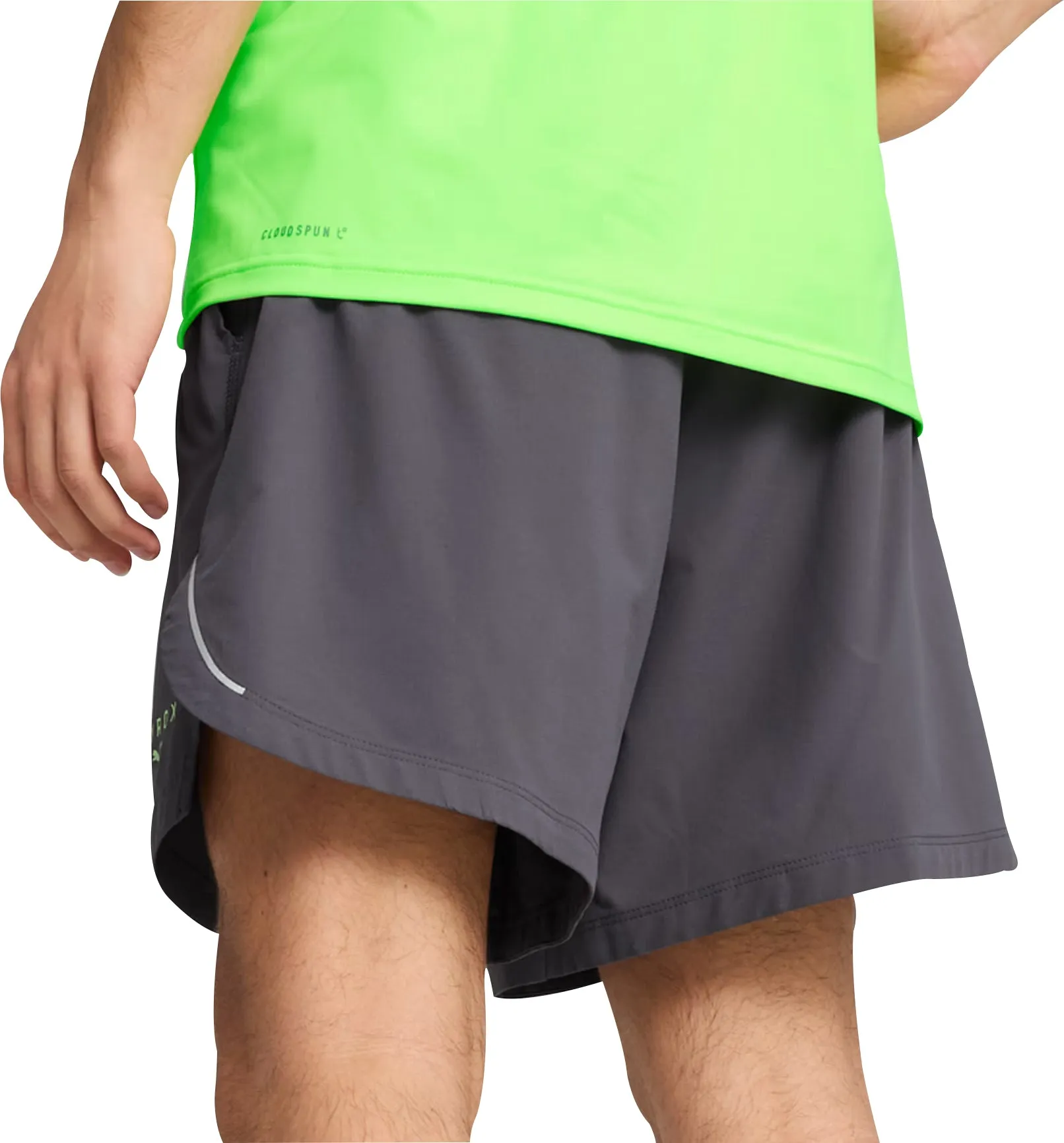 Water Resistant Finish Travel Shorts Puma X HYROX Ultraweave 6 Inch Mens Training Shorts - Grey