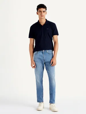 Formal Classic Wear Loose Chill Vibe Men's 512 Blue Slim Tapered Fit Mid Rise Jeans