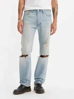Men's 501 Blue Straight Fit Mid Rise Jeans Unisex Wear Elegant Vintage Lover