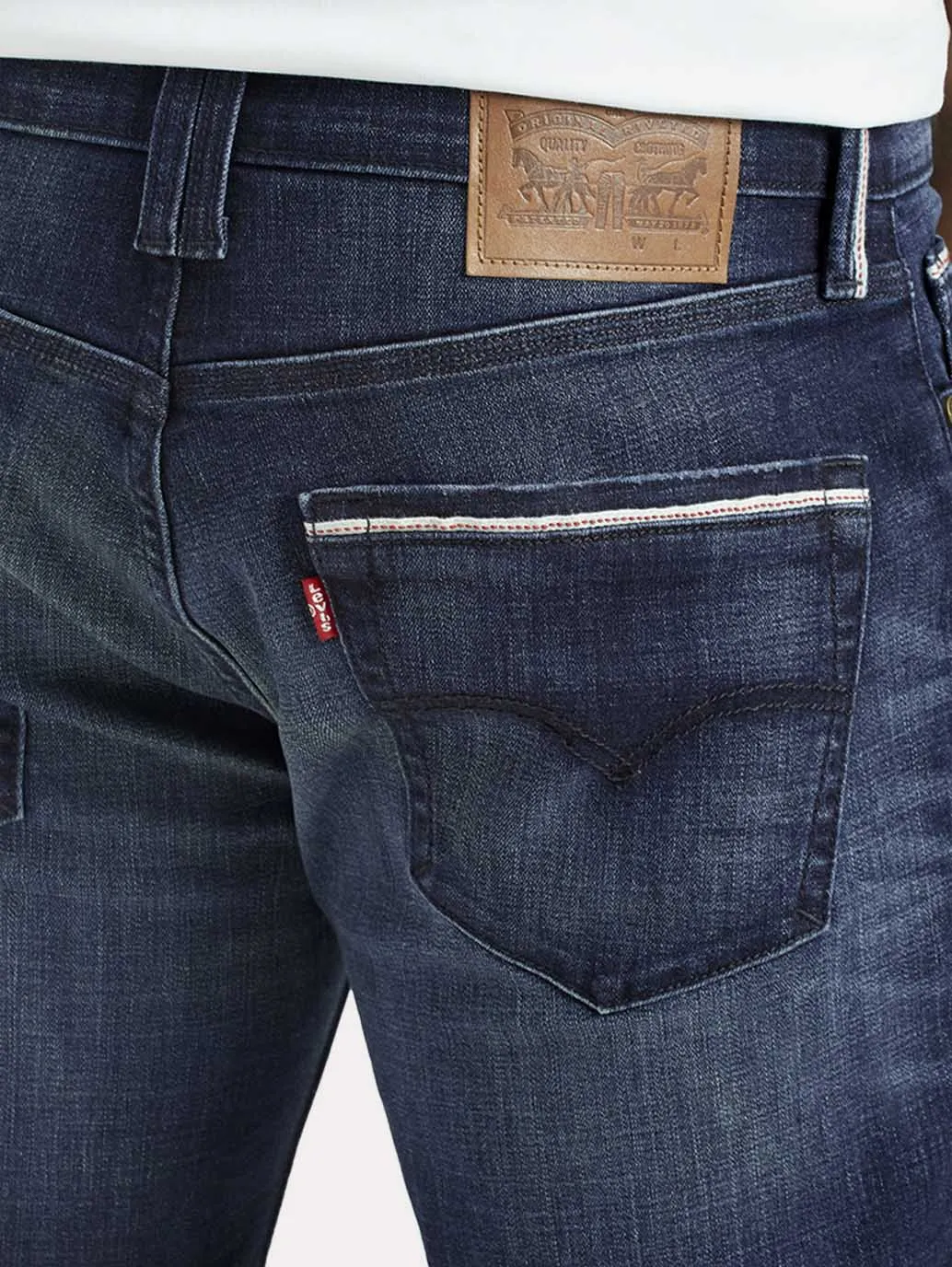 Minimalist Trendy Everyday Home Comfort Bold Look Sunny Vibes Men's 511 Dark Indigo Slim Fit Mid Rise Jeans