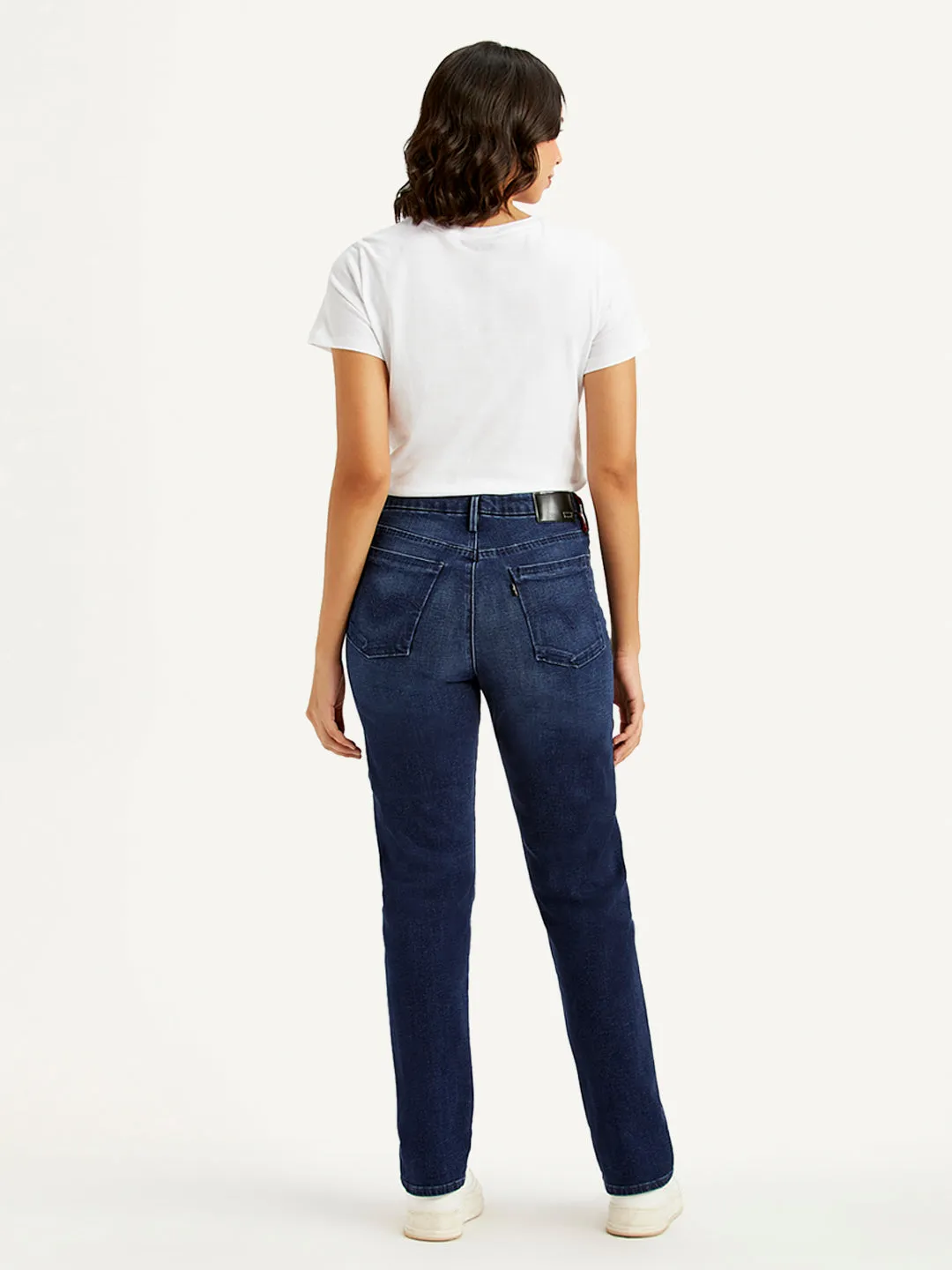 Winter Warmth Outdoor Adventure Women's Blue Wedgie Straight Fit High Rise Jeans