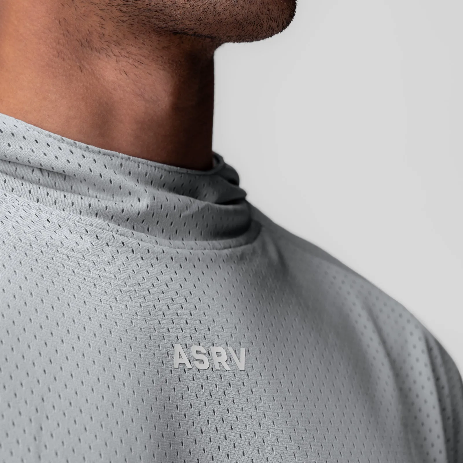 0983. Reversible 2-in-1 Cutoff Hoodie - Slate Grey Elasticated Waistband Pastel color