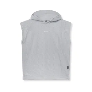 0983. Reversible 2-in-1 Cutoff Hoodie - Slate Grey Bear like