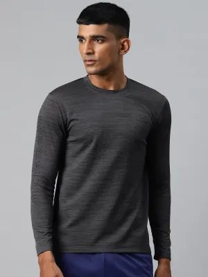 Alcis Men Typography Printed Dry Tech Slim Fit Sports T-shirt NoRubEdging