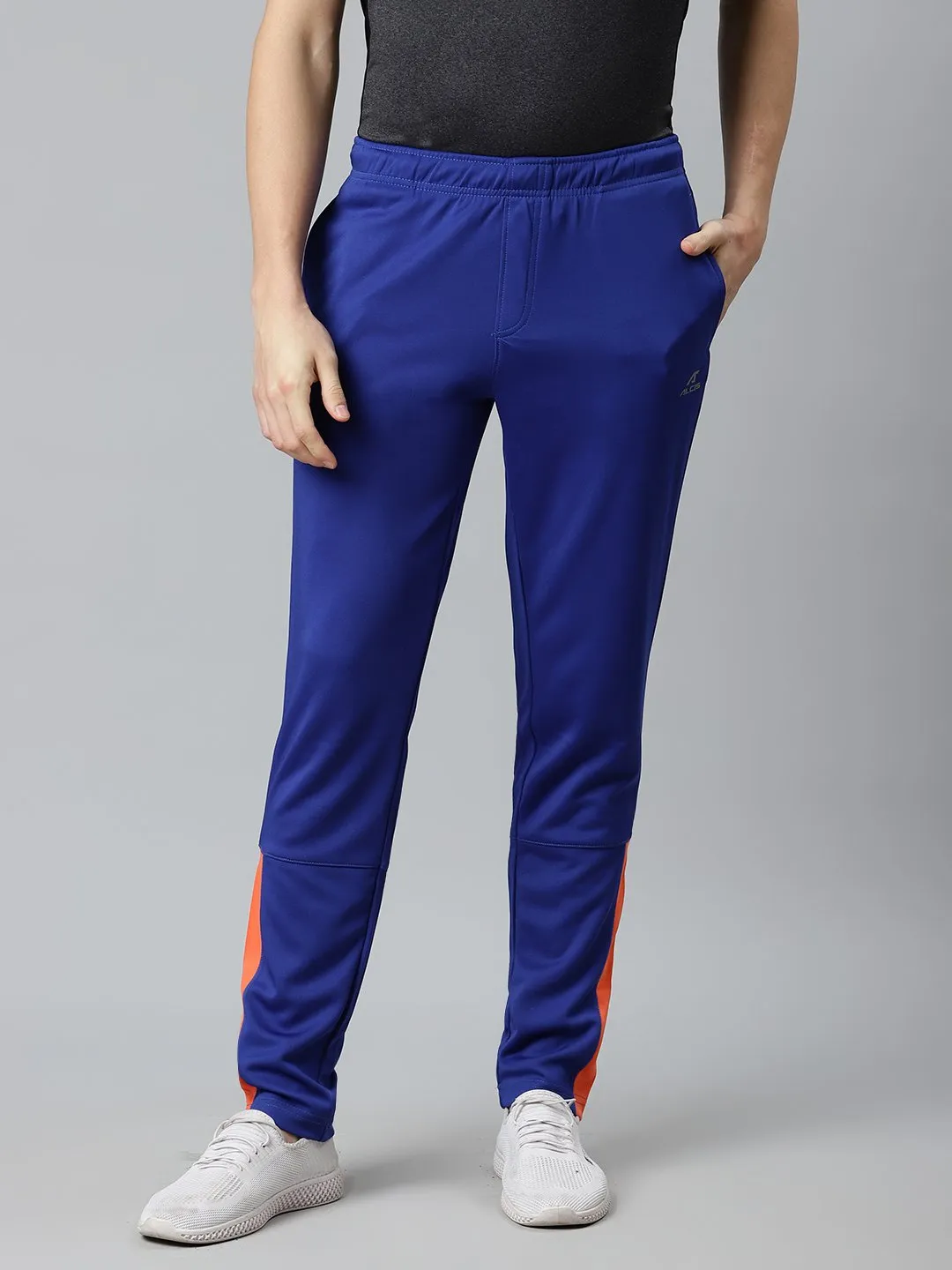 Neutral Tone Alcis Men Blue Slim Fit Solid Track Pants
