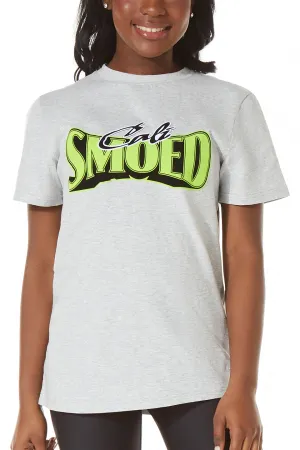 Unisex Club SMOED Tee in Gray Wind Block