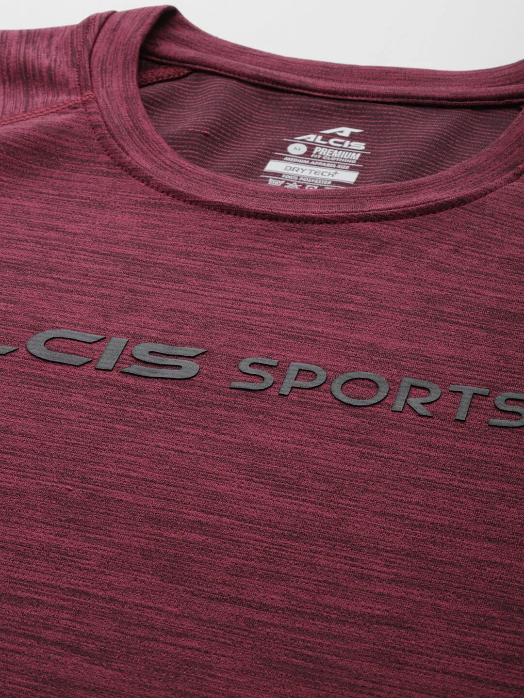 Alcis Typography Printed Dry Tech Slim Fit Training T-shirt Gym Safe
