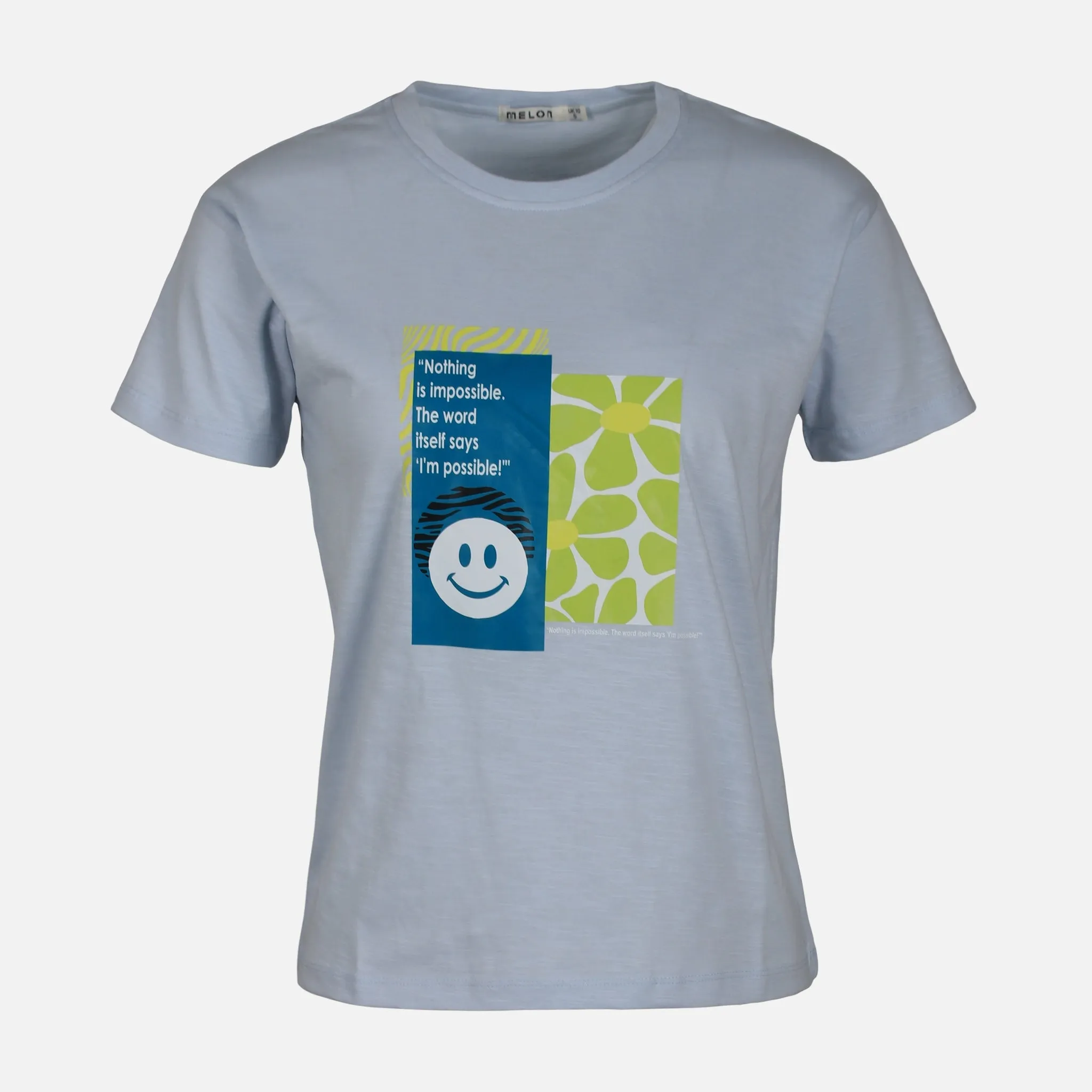 WOMEN SLUB LOOSE SHORT SLEEVE TEE Still Soul Antibacterial lining