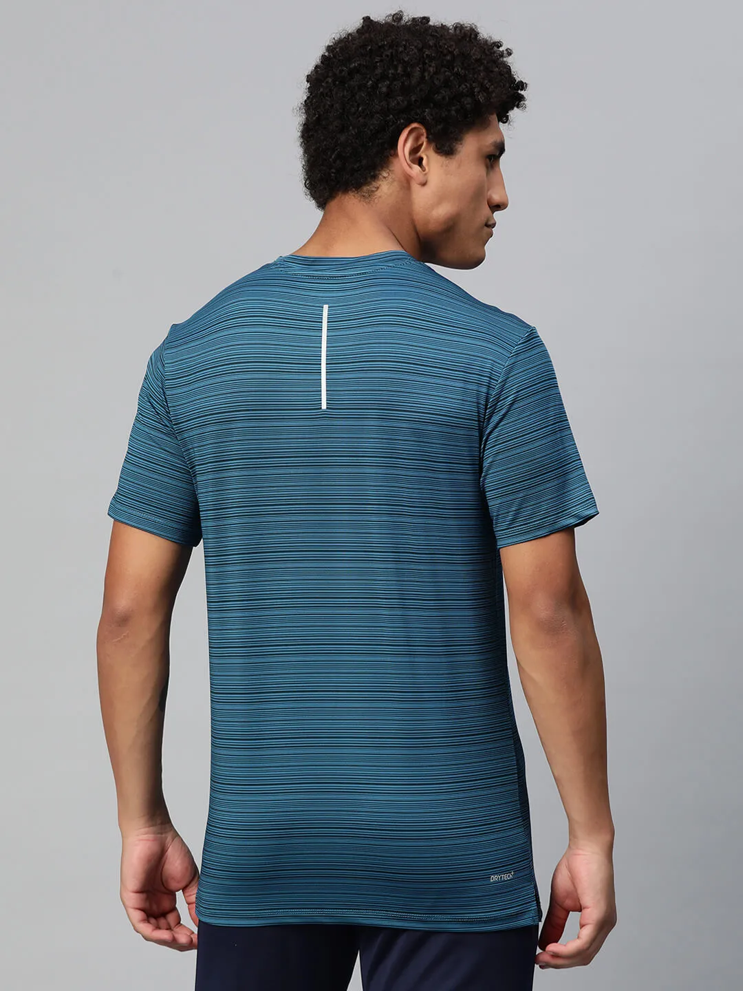 Semi Formal Alcis Men Striped Anti Static Slim Fit T-shirt