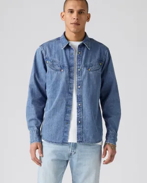 Essential Basics Levi's? Smiley Western Shirt - Just A Smile Medium Indigo