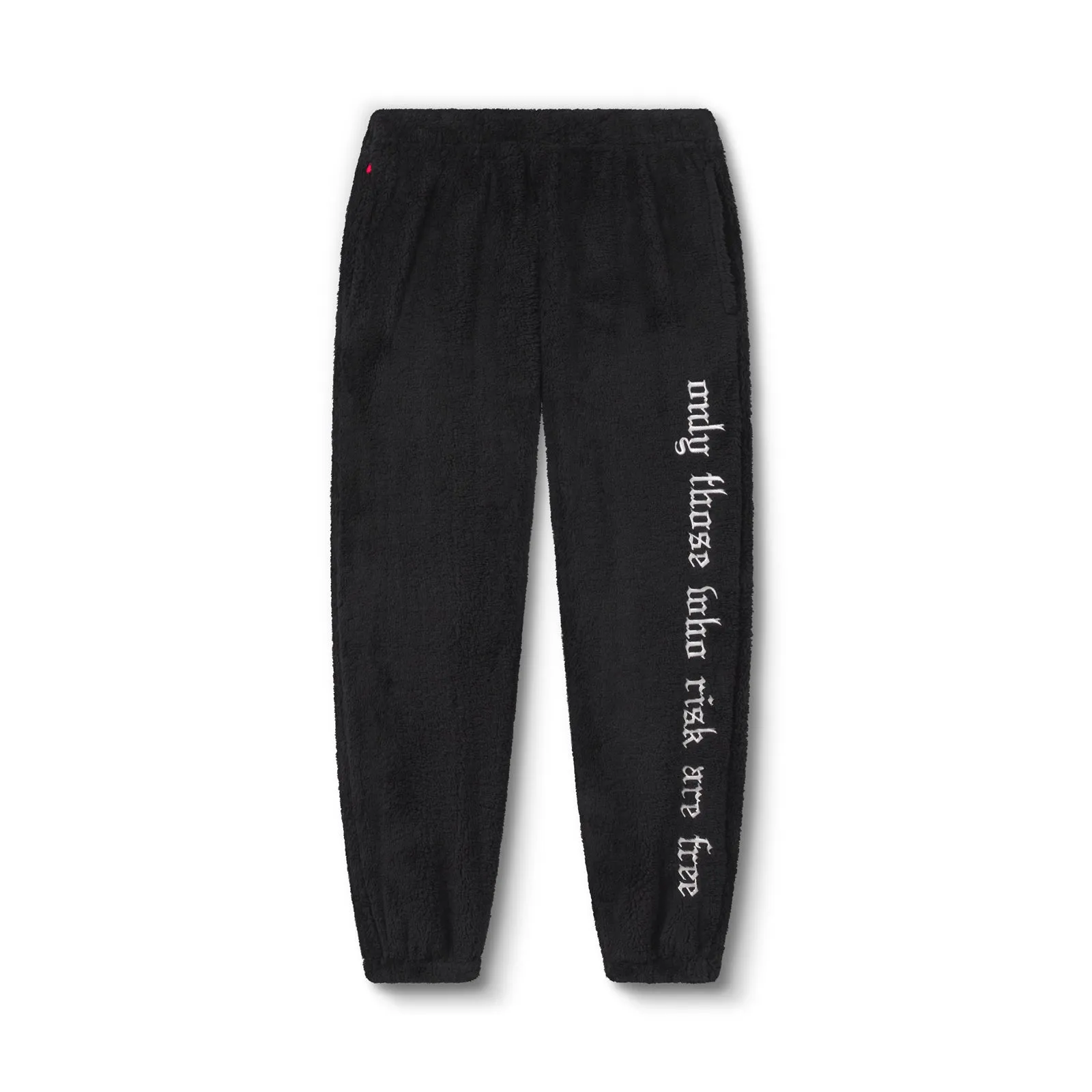 Movement Ease NonSlipGrip Non Binding Inseam 1008. Womens Sherpa Recovery Sweats - Black/White