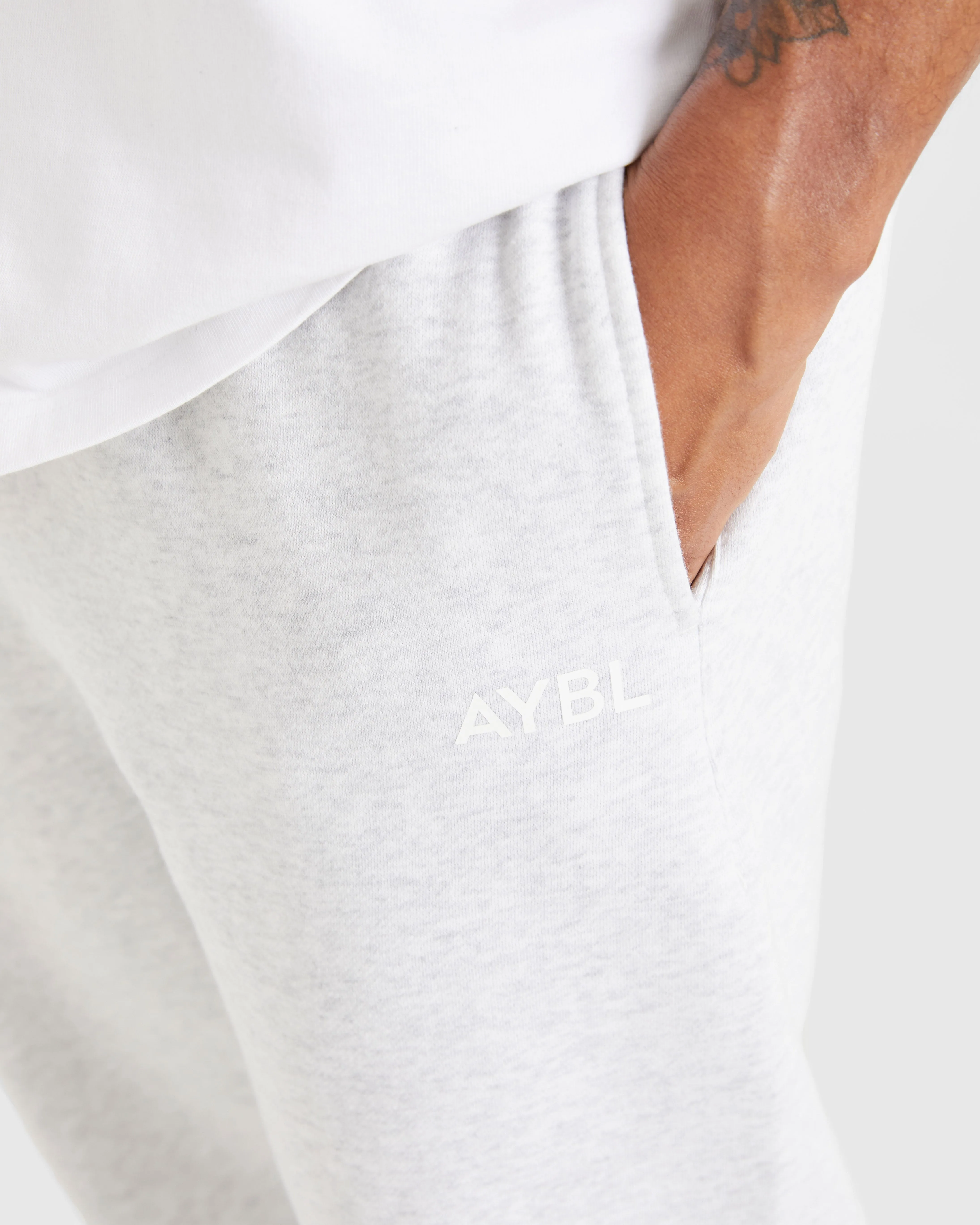 Essential Oversized Joggers - Grey Marl Urban Utility Cool Weather