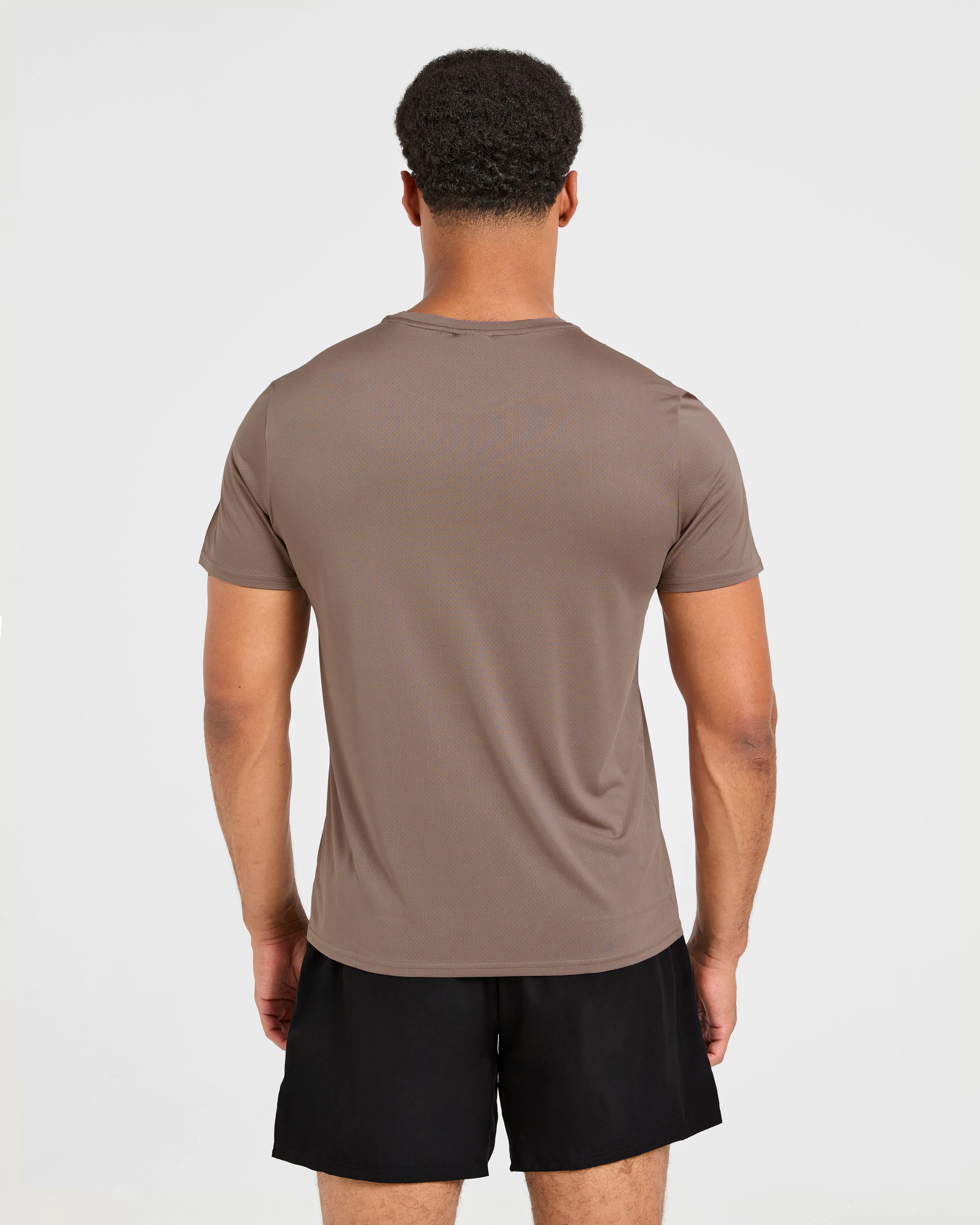 AntiPilling SeamFreeShoulders Origin T Shirt - Mocha Brown