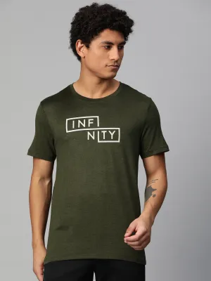 DoubleLayered Alcis Men Typography Printed Anti Static Slim Fit T-shirt