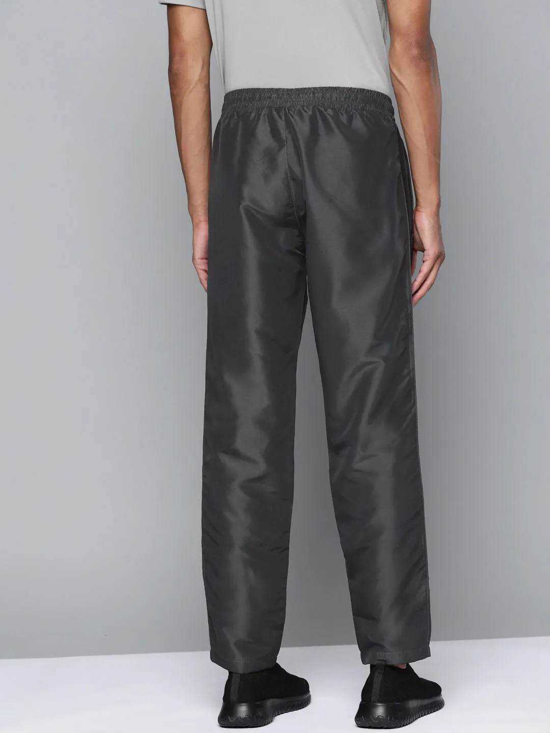 No Gap Waist HeatRegulating Alcis Men Grey Solid Track Pants
