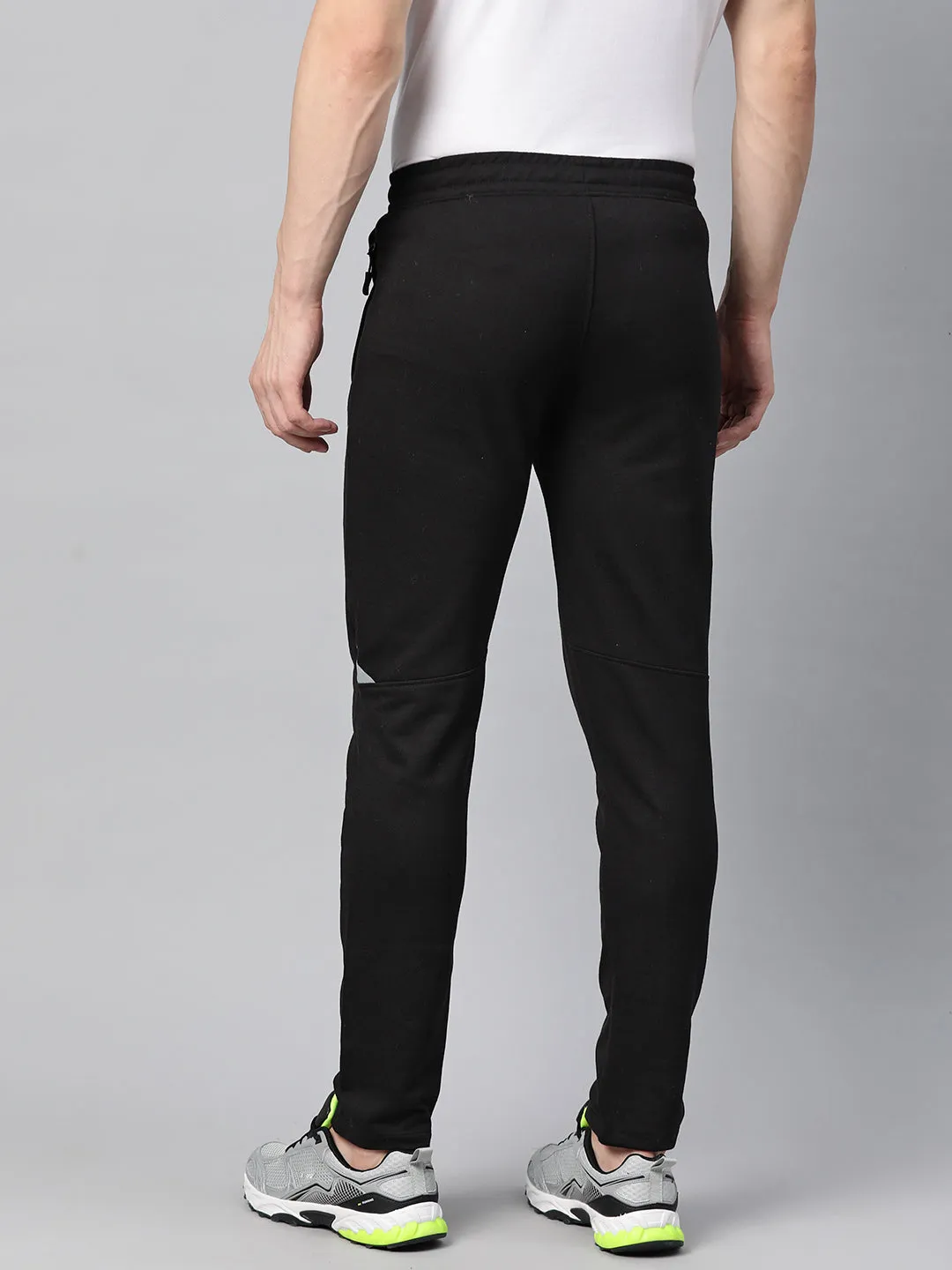 Alcis Men Mid-rise Typography Printed Regular Track Pants Soft Interior