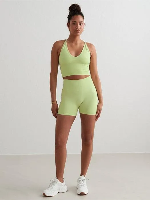 Matcha Shape Seamless Cross Back Bralette entertainment industry comfortable attire