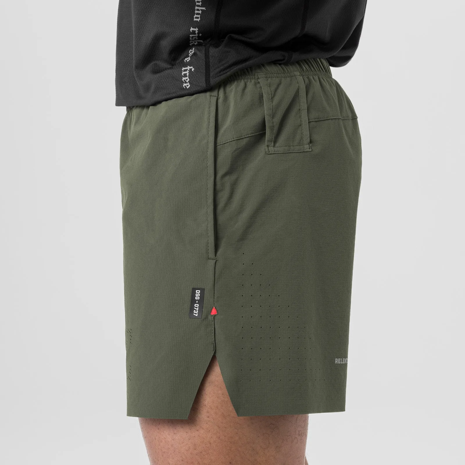 Soft Layers 0737. Ripstop 6" Perforated Short - Olive