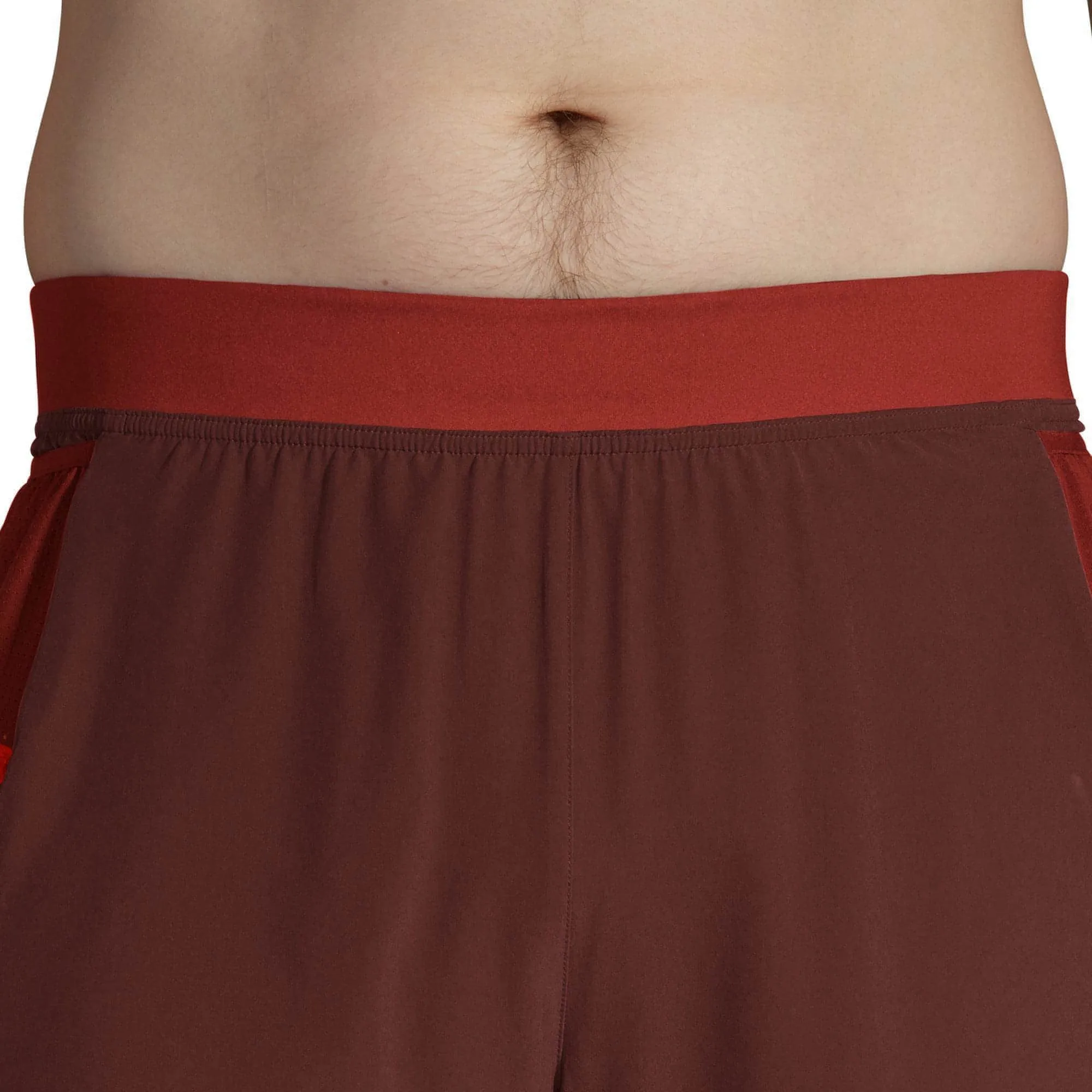 mesh ventilation Anti Snag Fabric Brooks Sherpa 7 Inch 2 in 1 Mens Running Shorts - Red