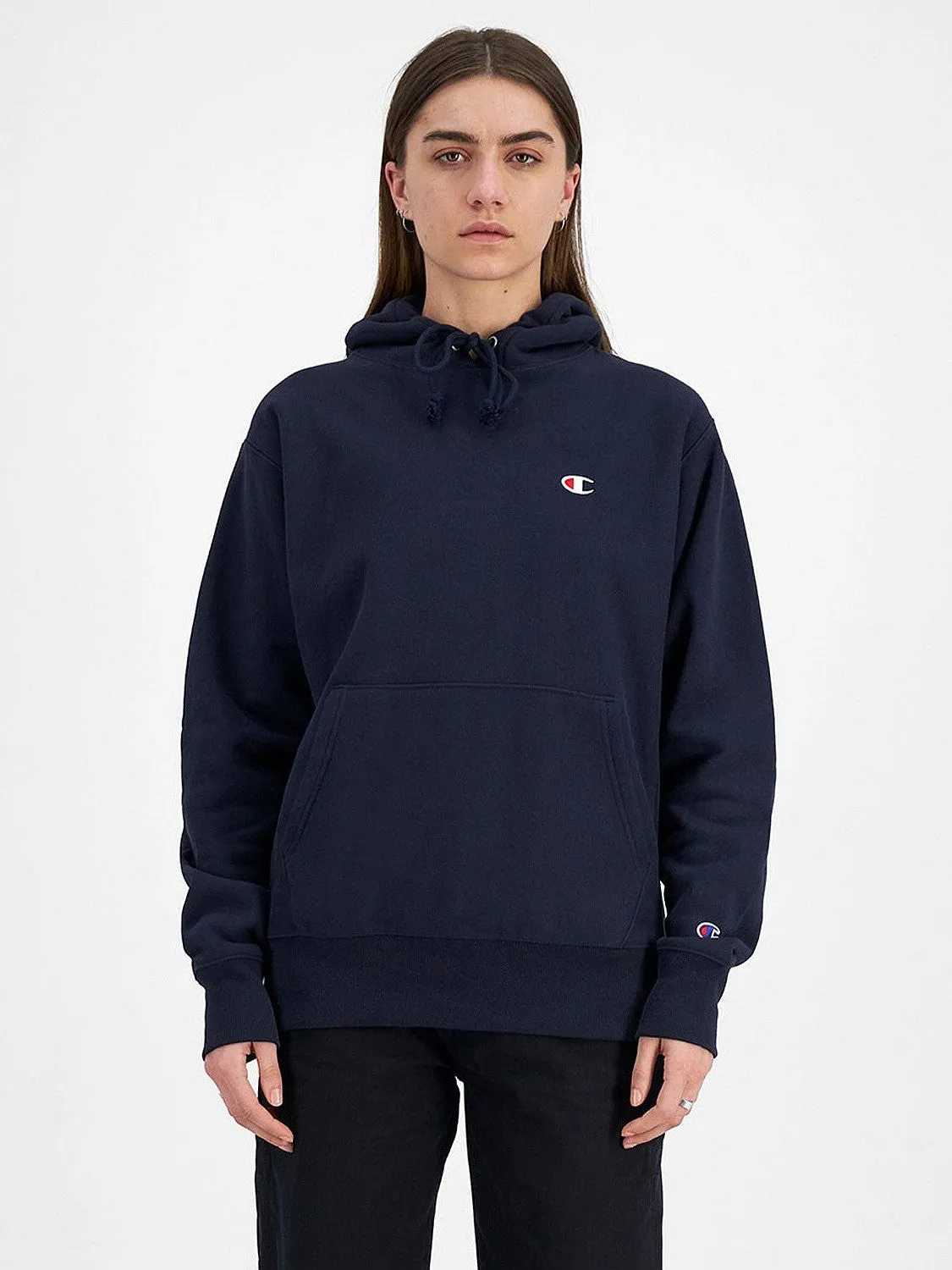 Breathable Mesh Panels Reverse Weave Hoodie Unisex