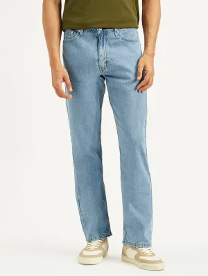 Clean Detail Men's 513 Light Blue Slim Straight Fit Mid Rise Jeans