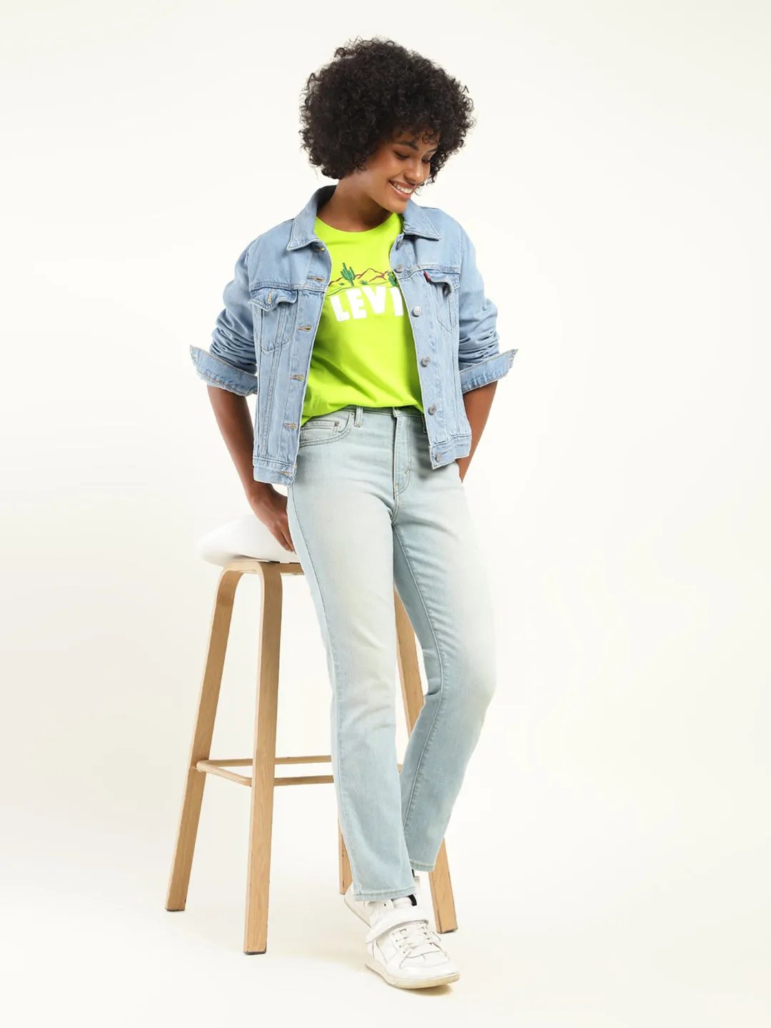 Move With Ease Women's 710 Blue Skinny Fit High Rise Jeans
