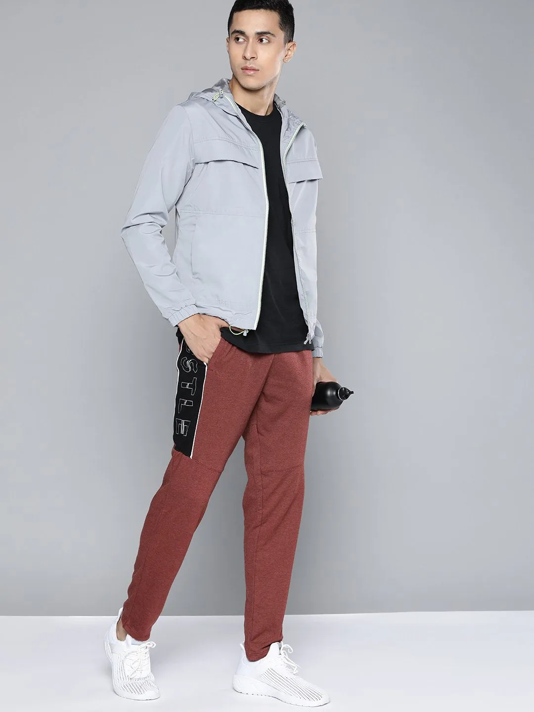 Alcis Men Red Solid Track Pant Friction Resistant Fabric