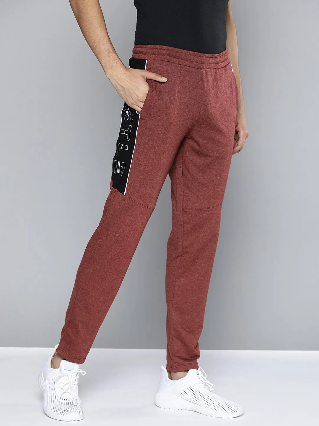Tall Length Soft Structure Alcis Men Red Solid Track Pant