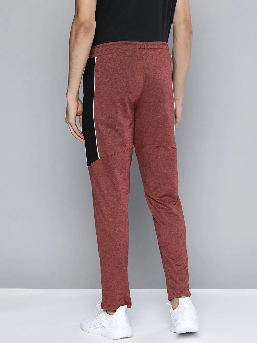 Alcis Men Red Solid Track Pant Moisture wicking