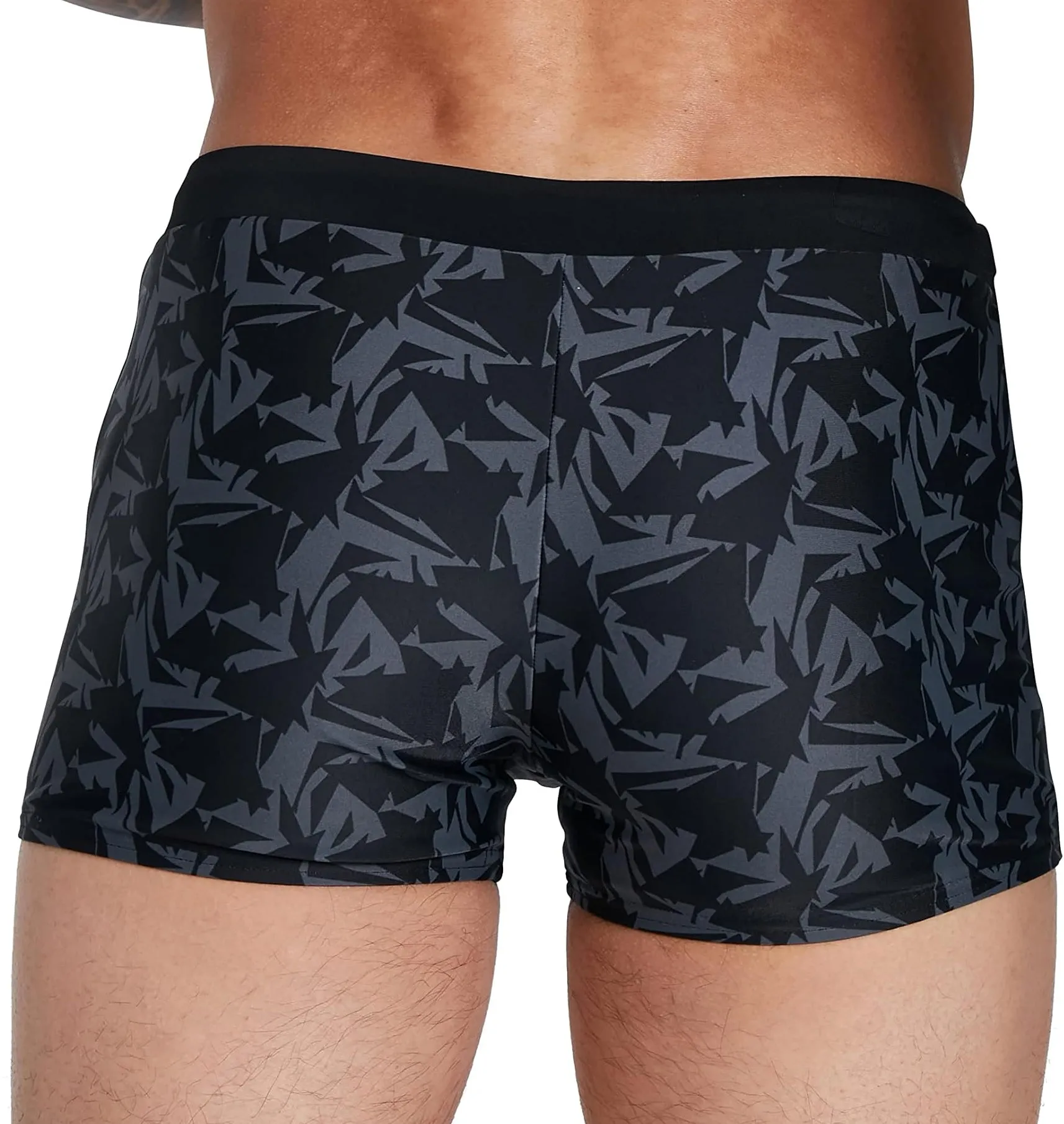 Speedo Valmilton Mens Swim Shorts - Black Lightweight Compression Material